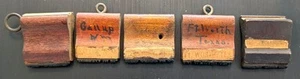 ATSF Santa Fe Railway - 5 Gummistempel für Tickets zu östlichen Zielen - Bild 1 von 1