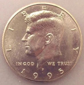 1995-P Kennedy Half Dollar 50 Cent Münze Stempelglanz Coin powrwt - Bild 1 von 2