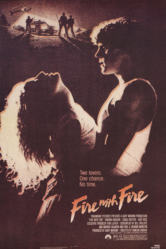 FIRE WITH FIRE (1986) ORIGINAL MOVIE POSTER - ROLLED