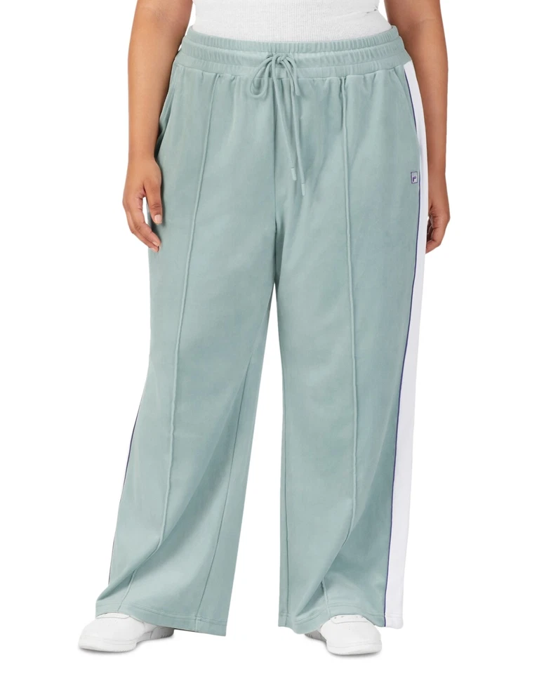 Calça Fila Plus Size Valery cintura média cordão veludo 3X - Imagem 1 de 1