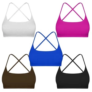 Sport Bras Women Paded Bra Sexy Soft Tank Tops Bra for Gym Yoga Workout Running - Picture 1 of 11