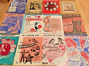 Vintage Sheet Music Movies Silver Screen #52 - Picture 1 of 5