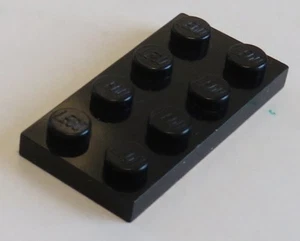 LEGO - Platte / Plate 2 x 4 (14 Stück), schwarz # 3020 - Bild 1 von 1
