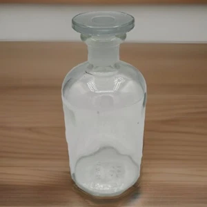 VTG Glass Apothecary Bottle With Stopper Clear Empty Storage Tinctures Antique - Picture 1 of 10