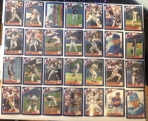 1990 Kahns Baseballs Cards New York Mets Lot of 32 Cards + Vintage Coupon NM