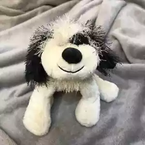 Ganz Webkinz Cheeky Dog HM192 Black & White Plush Stuffed Animal - Picture 1 of 6