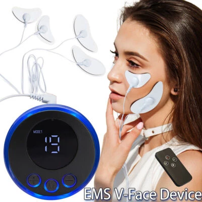EMS Stimolatore Muscolare Viso Corpo Elettrodo Massaggiatore Dimagrante Viso Guance - Immagine 1 di 4