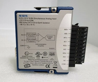 National Instruments NI 9215 cDAQ Analog Input Module Simultaneous Sampling - Image 1 of 4