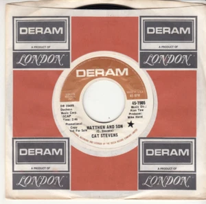 CAT STEVENS - MATTHEW AND SON - PROMO DERAM RECORDS 45 - GREAT SHAPE - Picture 1 of 2