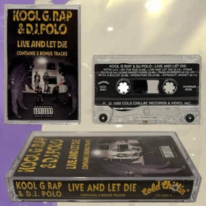 •KOOL G. RAP & D.J. POLO ~ LIVE AND LET DIE• ~1992 OG PRESSING~ (CASSETTE TAPE) - Picture 1 of 7