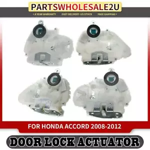 4pcs Front & Rear Door Lock Actuator for Honda Accord 2008 2009 2010 2011 2012 - Picture 1 of 8