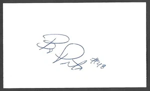 Bo Porter ( Debut 1999 ) HOU FLA A's WAS ATL SIGNED AUTOGRAPH AUTO 3x5 INDEX COA - Picture 1 of 1