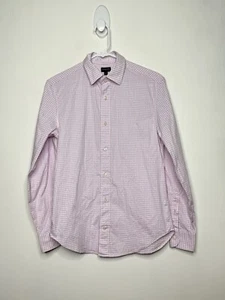 Crewcuts Plaid Button Up Shirt Boys Size 14 Pastel Long Sleeve Collar Pink - Picture 1 of 4