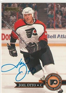 Joel Otto signed 1995-96 Donruss card Philadelphia Flyers autograph Flames - Picture 1 of 1