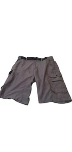 Pantaloncini cargo da uomo verdi con cintura DENALI taglia 34 escursionismo campeggio all'aperto - Foto 1 di 6