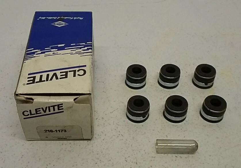 Clevite 216-1173 Engine Valve Stem Oil Seals – Set of 6 High-Quality Seals - Image 1 of 4