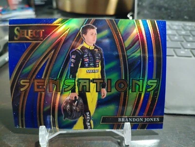 2024 Select Racing Brandon Jones Sensations Blue Prizm 24/49 SP  - Image 1 of 2