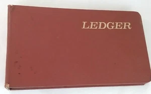 1980s Accounting Wilson Jones Ledger Binder with Alphabetical Tabs ~ USED - Picture 1 of 13