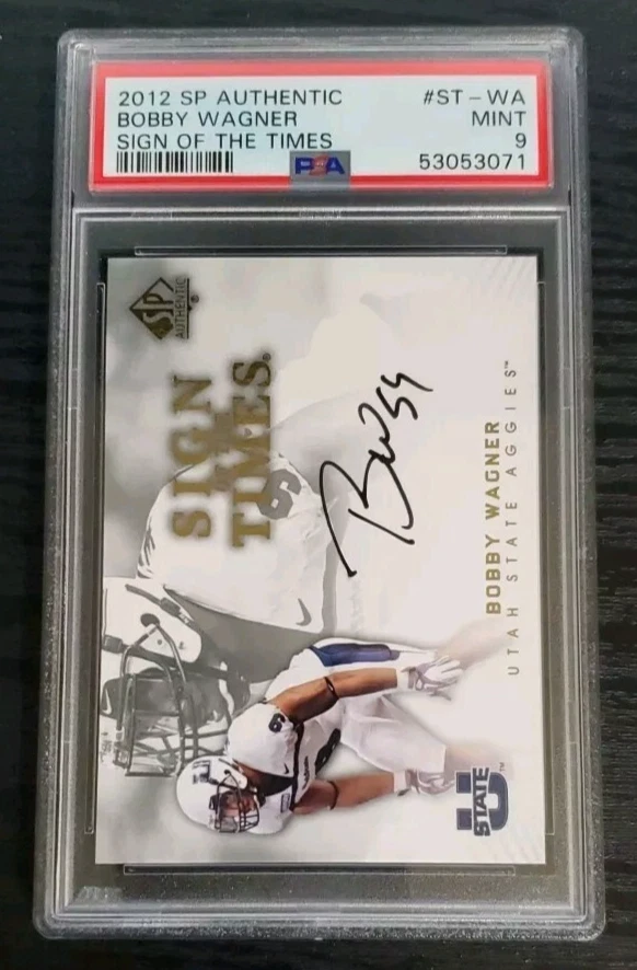 2012 SP Authentic Bobby Wagner Sign of the Times Auto PSA 9 - Image 1 of 3
