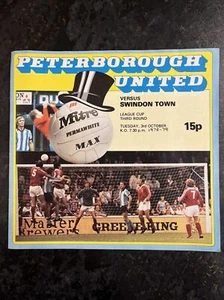 PETERBOROUGH UNITED V SWINDON TOWN F.C  - 3 OCT 1978 - Picture 1 of 2