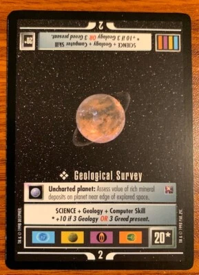 1998 Decipher Star Trek Starter Deck II Geological Survey Used Free Shipping - Image 1 of 2