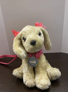 Poochie & Co Pink Plush Poodle Dog Puppy Sequined Purse Stuffed Animal Bag - Picture 1 of 7