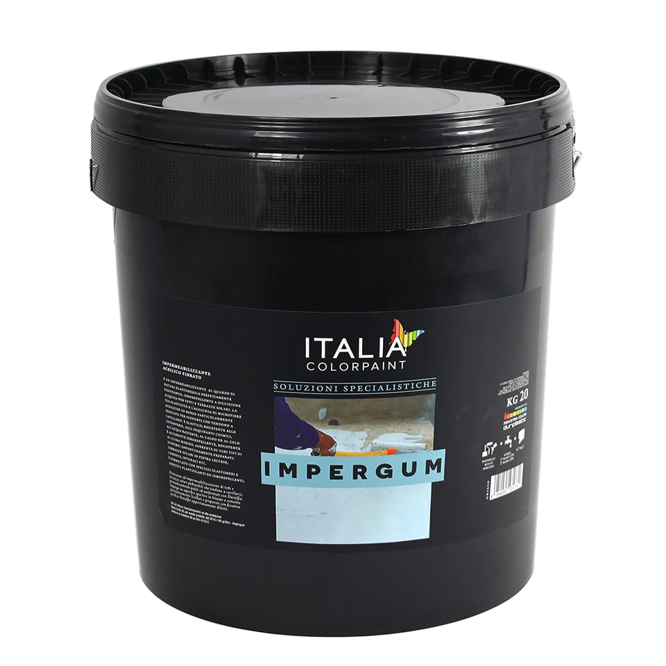 Italia Colorpaint Impergum Impermeabilizzante Elastomerico Fibrato per Terrazze