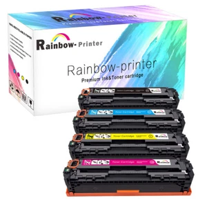 4PK CB540A CB541A CB542A CB543A 125A Laser Toner for HP LaserJet CP1515n CM1300 - Picture 1 of 5
