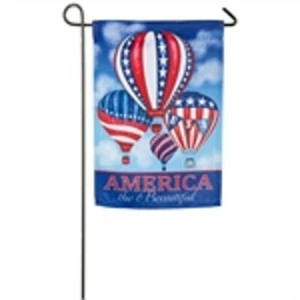"Globos Patrióticos 14S4724 Gamuza Evergreen Bandera Jardín 12.5"" x 18""" - Imagen 1 de 1