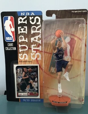 "Figura de acción Mattel NBA Super Stars Court Collection 98/99 Keith Van Horn 4""" Foto 1 de 3