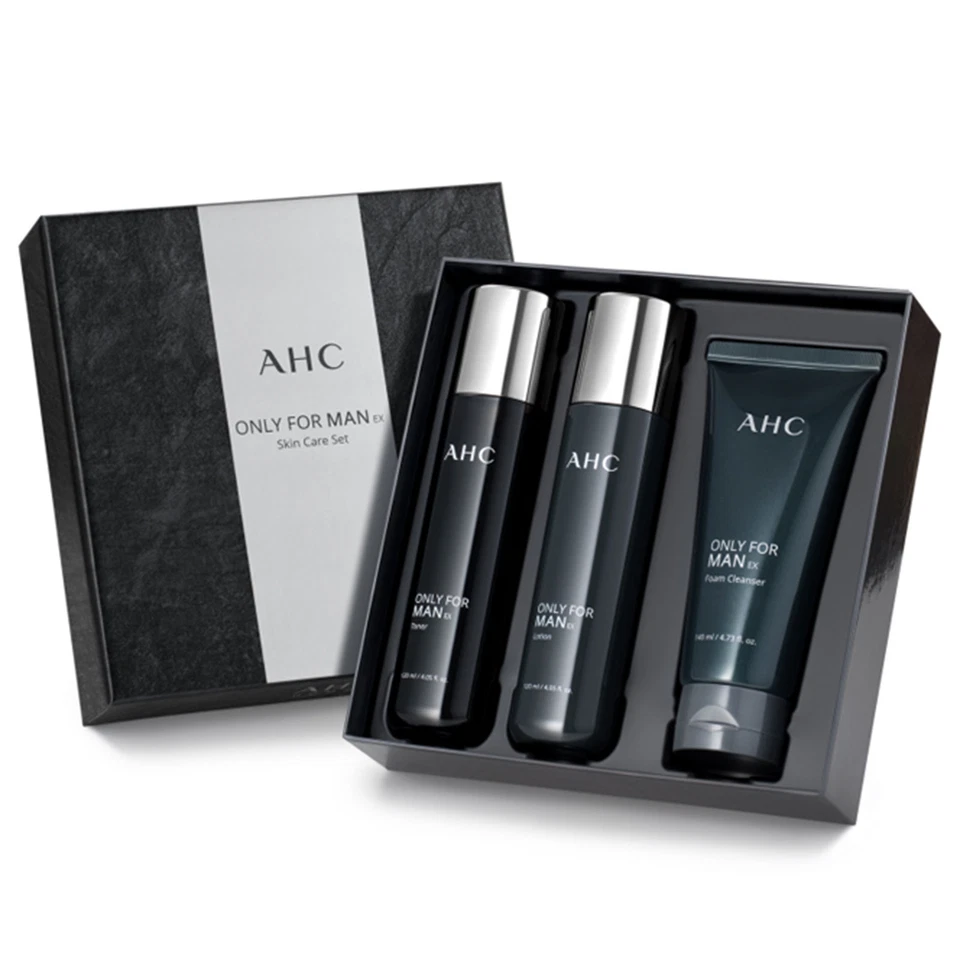 One Set Men's AHC-Anti-Aging Skincare Set with Hyaluronic Acid Moisturizing - image 1 of 4