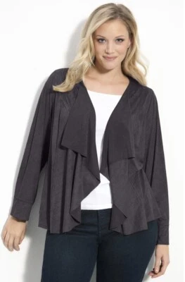 Sejour Faux Suede Jacket Blazer Size 2X - Image 1 of 4