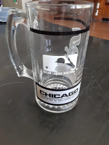 Vintage 1991 Chicago White Sox Glass Beer Mug MLB Baseball 90s Cover