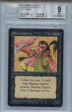 MTG Arabian Nights Hasran Ogress BGS 9.0 (9) Mint  Magic Gathering WOTC 7627