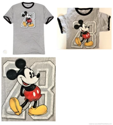 CAMISETA HOMBRE DISNEY STORE MICKEY MOUSE 28 TIMBRE L XL XXL NUEVA Foto 1 de 4