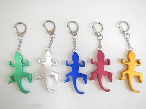 Lizard Gecko Iguana Keychain Key Chain Bottle Opener SET OF 5 PCS Blue Red Etc - Picture 1 of 3