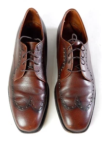 Vintage ALDEN Wingtip Shoes Men's 10-1/2 EXCELLENT! - Picture 1 of 10