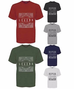 Hombre 6 Colores Legend Estampado Gráfico Camiseta Verano 100% de Algodón - Imagen 1 de 2