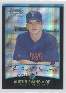 2001 Bowman Chrome Rookie Refractors X-Fractor Austin Evans #320