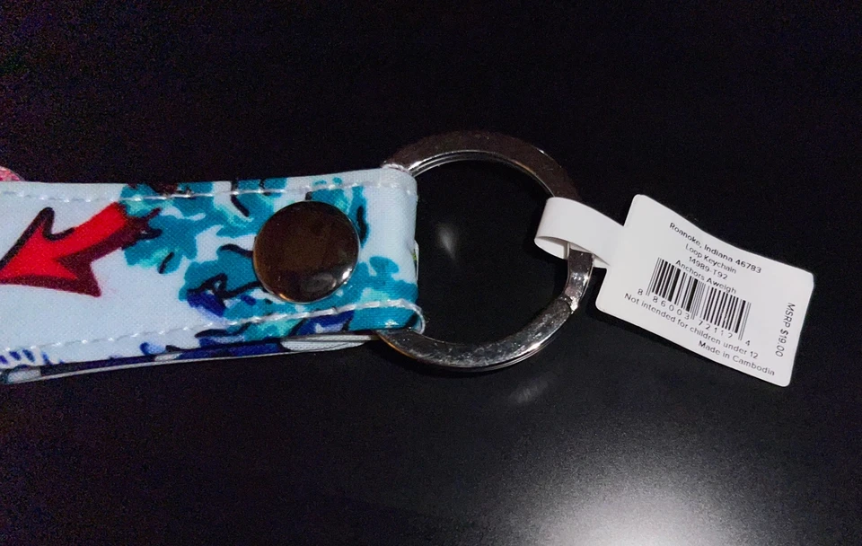 Vera Bradley ANCHORS AWEIGH Loop keychain NEW with Tag - Free Shipping to U.S. - Изображение 1 из 1