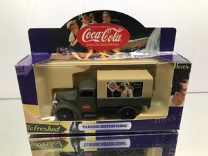 LLEDO FORD CANVAS BACK TRUCK - COCA COLA CLASSIC ADV. - HIGH QUALITY IN BOX - Picture 1 of 4
