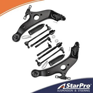 10pc Front Control Arm Ball Joint Sway Bar Tie Rod Boot Bellow For Toyota Sienna - Picture 1 of 7