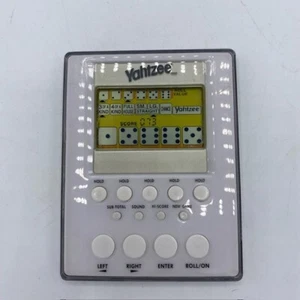 Yahtzee Electronic Handheld Dice Game White 2007 Hasbro LCD Tested Works - Picture 1 of 2