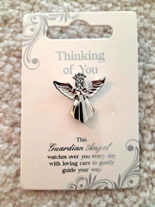 THINKING OF YOU THIS GUARDIAN Angel Brooch - Picture 1 of 2