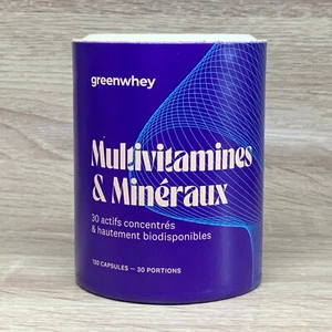 GREENWHEY Multivitamine & Mineralstoffe 120 Kapseln - 08/26 - Bild 1 von 4