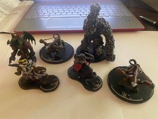 LOT OF WIZKID FIGURES CHAIN GOLEM, LIVING BALLISTA, TWO HEADED DRAGON