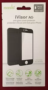 Moshi Black AG iVisor Screen Protector - iPhone 6 Plus / 6s Plus - Retail $30 - Picture 1 of 1