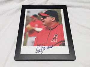 Rare Framed Los Angeles Anaheim Angels Manager Mike Scioscia Signed Auto Photo - Picture 1 of 3