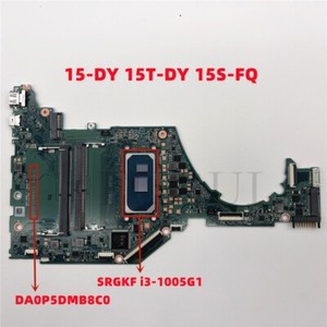 Laptop Motherboard DA0P5DMB8C0 for HP 15-DY 15s-fq SRGKF i3-1005G1 CPU