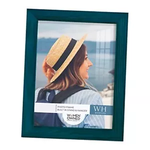 6x8 inch Picture Frame Wood Grain Frame, High-end Modern 6"x8" Ocean Blue - Picture 1 of 7